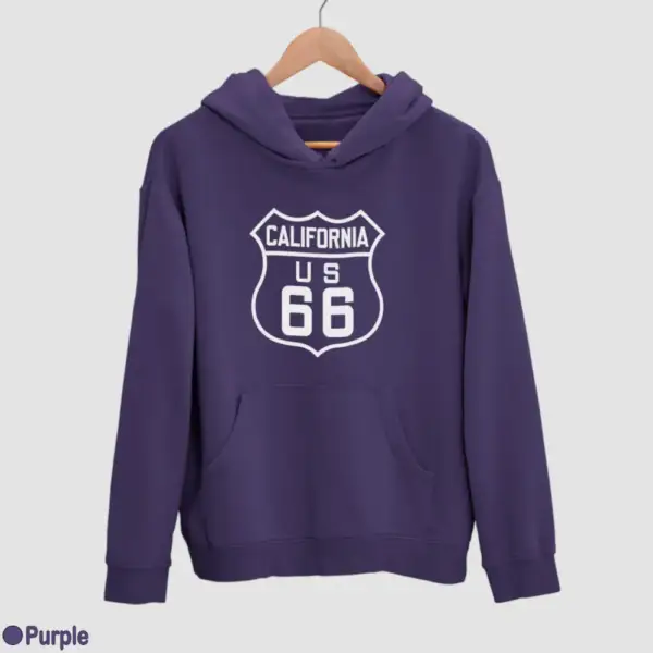 US 66 California Men's Hoodie - Image 16