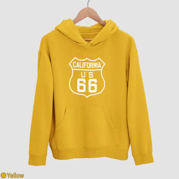 US 66 California Men's Hoodie - Image 19