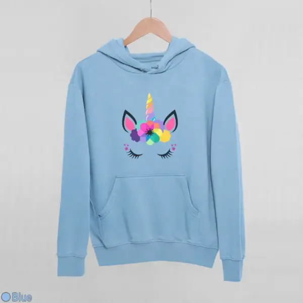 Unicorn Kawaii Women's Hoodie - Image 3