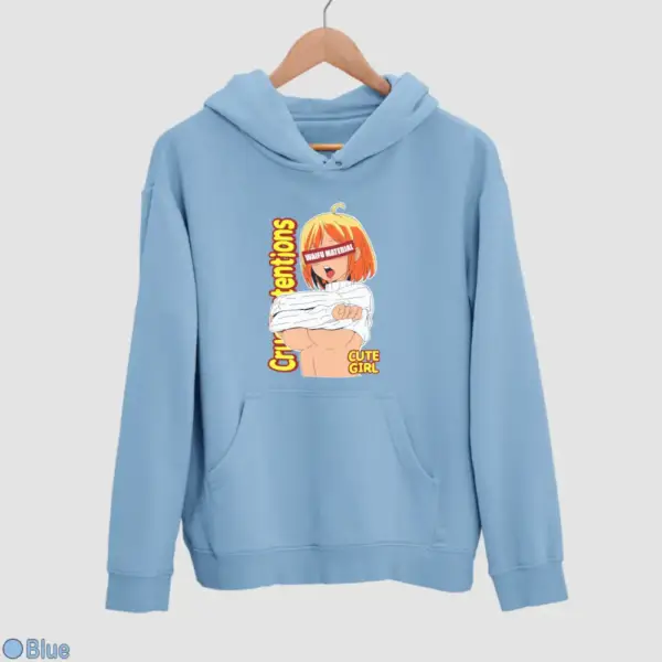 Waifu Material Cute Girl Men's Hoodie - Image 3