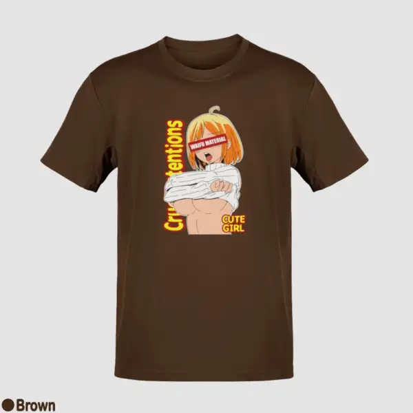 Waifu Material Cute Girl Men's T-Shirt - Image 4