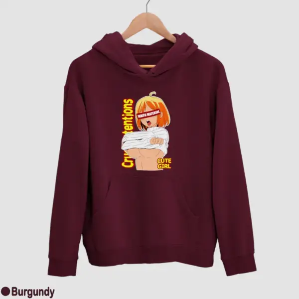 Waifu Material Cute Girl Men's Hoodie - Image 5