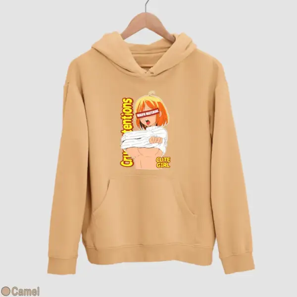 Waifu Material Cute Girl Men's Hoodie - Image 6