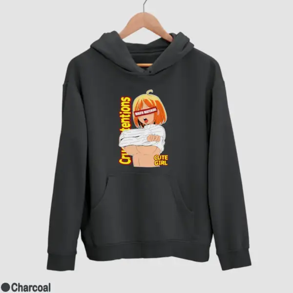 Waifu Material Cute Girl Men's Hoodie - Image 7