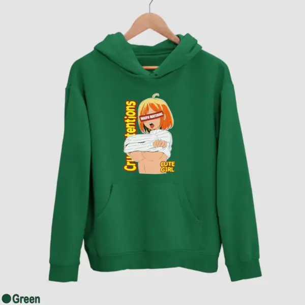 Waifu Material Cute Girl Men's Hoodie - Image 8