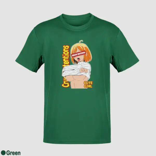 Waifu Material Cute Girl Men's T-Shirt - Image 8