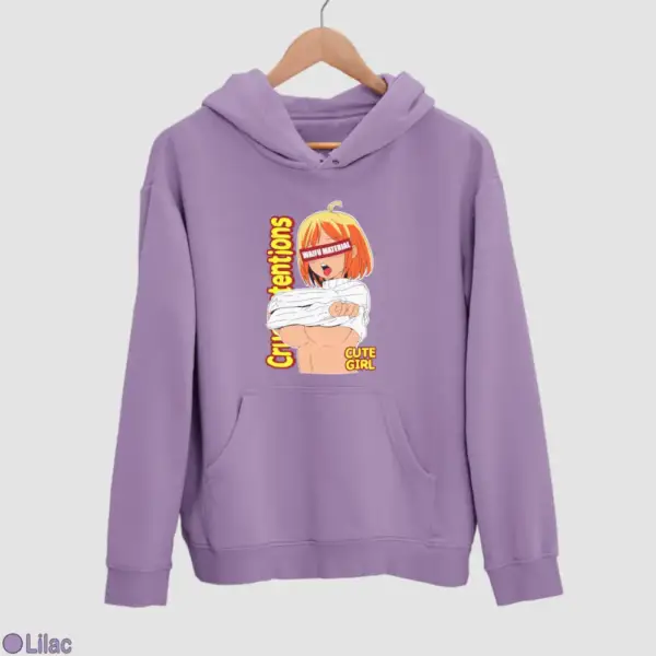 Waifu Material Cute Girl Men's Hoodie - Image 10