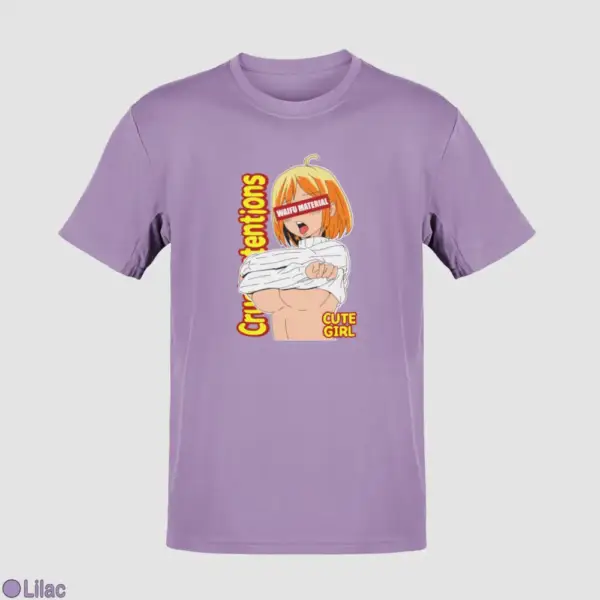 Waifu Material Cute Girl Men's T-Shirt - Image 10