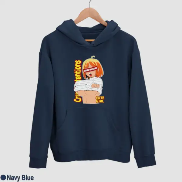 Waifu Material Cute Girl Men's Hoodie - Image 11