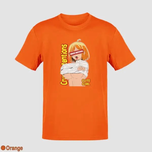Waifu Material Cute Girl Men's T-Shirt - Image 12