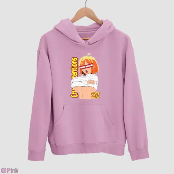 Waifu Material Cute Girl Men's Hoodie - Image 13