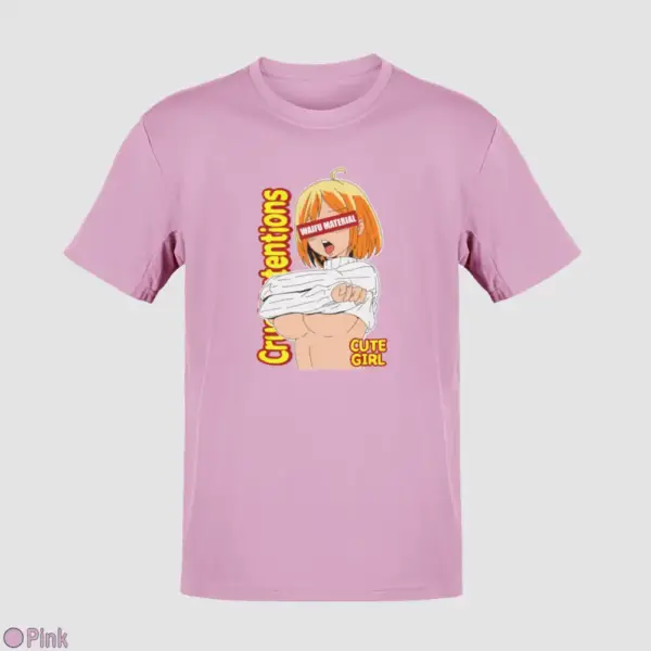 Waifu Material Cute Girl Men's T-Shirt - Image 13