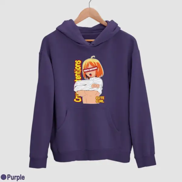 Waifu Material Cute Girl Men's Hoodie - Image 15