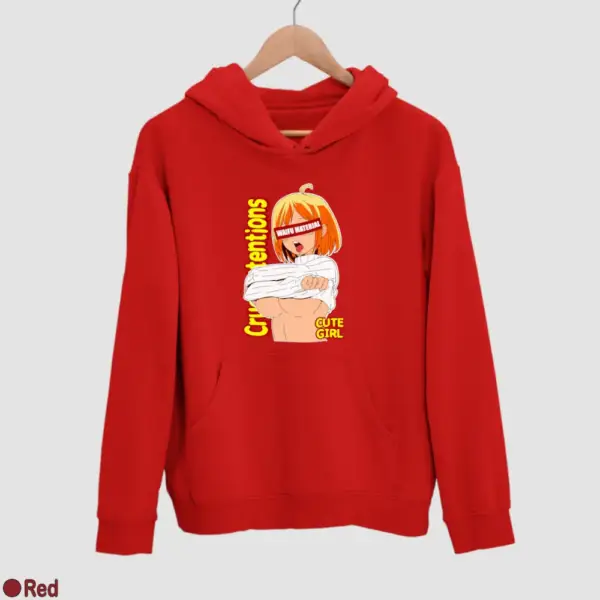 Waifu Material Cute Girl Men's Hoodie - Image 16