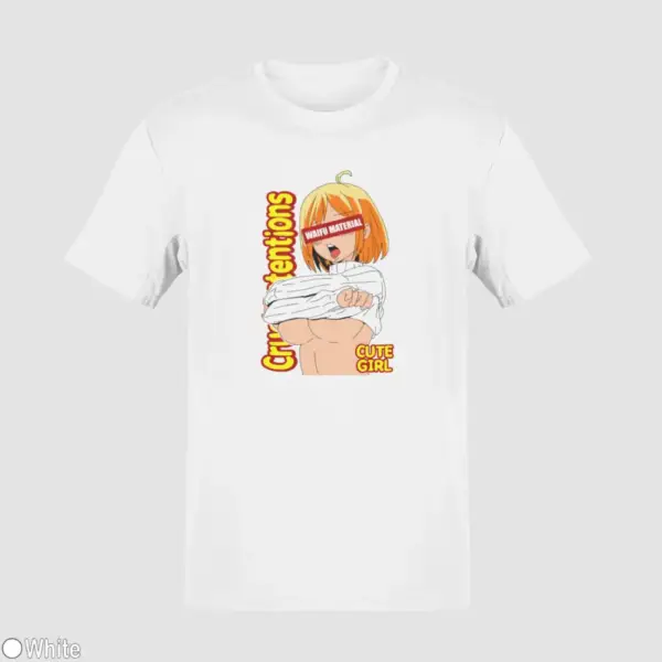 Waifu Material Cute Girl Men's T-Shirt - Image 18