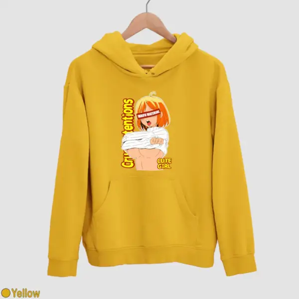 Waifu Material Cute Girl Men's Hoodie - Image 19