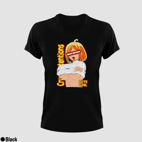 Waifu Material Cute Girl Women's T-Shirt - Image 2