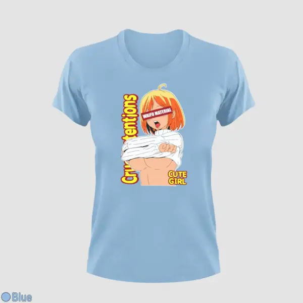 Waifu Material Cute Girl Women's T-Shirt - Image 3