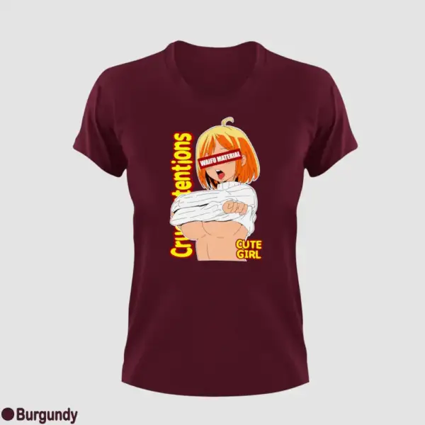 Waifu Material Cute Girl Women's T-Shirt - Image 4