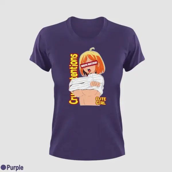 Waifu Material Cute Girl Women's T-Shirt - Image 11