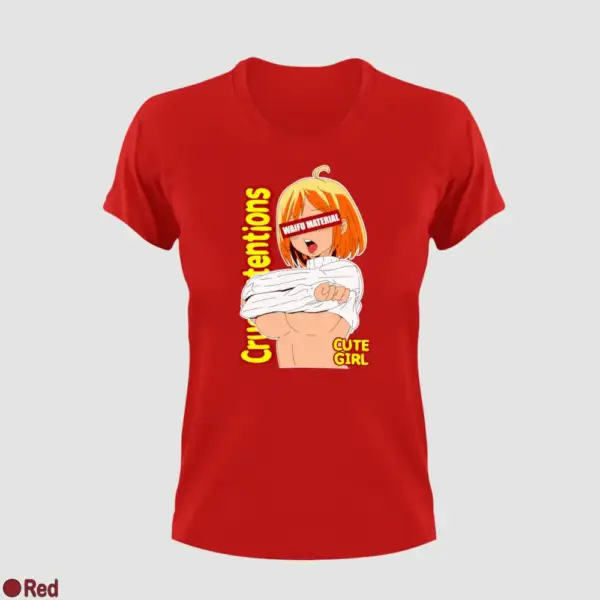 Waifu Material Cute Girl Women's T-Shirt - Image 12