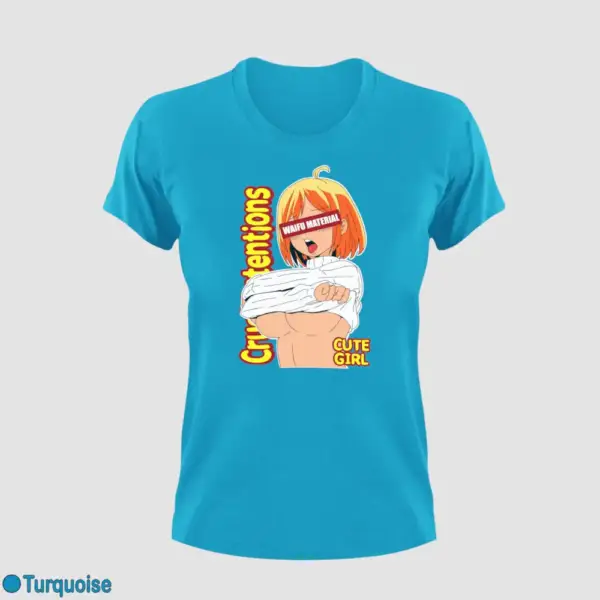 Waifu Material Cute Girl Women's T-Shirt - Image 13