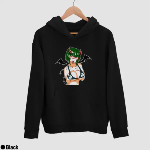 Waifu Material Evil Girl Men's Hoodie - Image 2