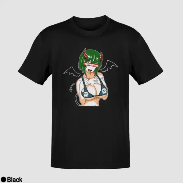 Waifu Material Evil Girl Men's T-Shirt - Image 2
