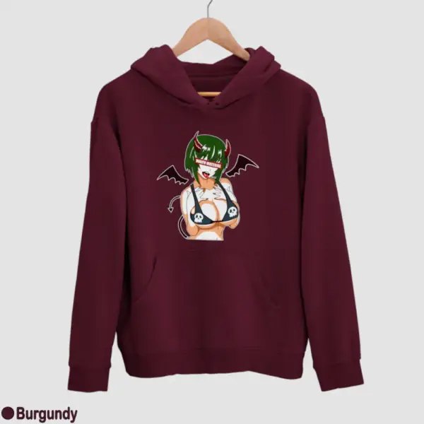 Waifu Material Evil Girl Men's Hoodie - Image 5