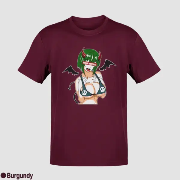 Waifu Material Evil Girl Men's T-Shirt - Image 5