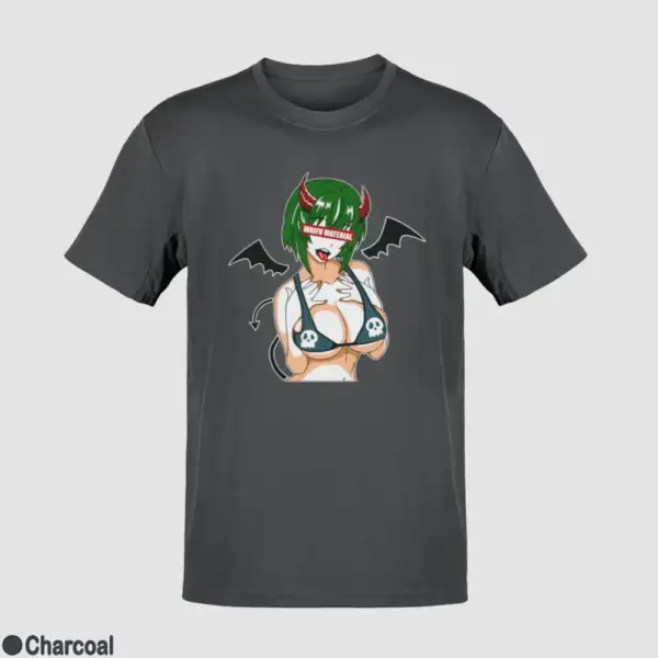 Waifu Material Evil Girl Men's T-Shirt - Image 7