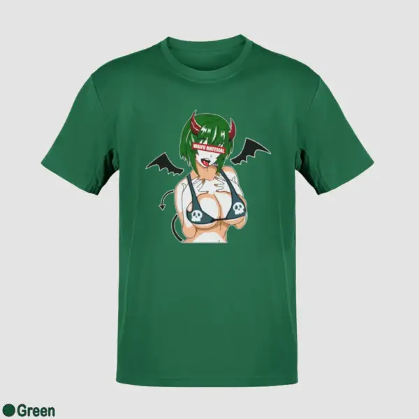 Waifu Material Evil Girl Men's T-Shirt - Image 8