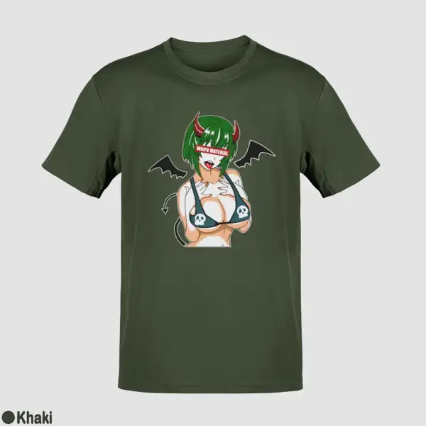 Waifu Material Evil Girl Men's T-Shirt - Image 10
