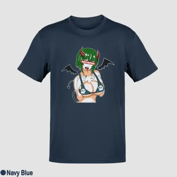 Waifu Material Evil Girl Men's T-Shirt - Image 12
