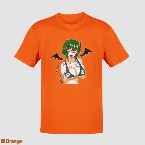 Waifu Material Evil Girl Men's T-Shirt - Image 13