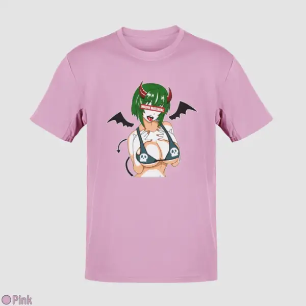 Waifu Material Evil Girl Men's T-Shirt - Image 14