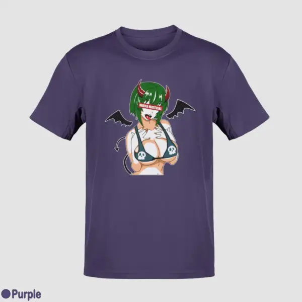 Waifu Material Evil Girl Men's T-Shirt - Image 16