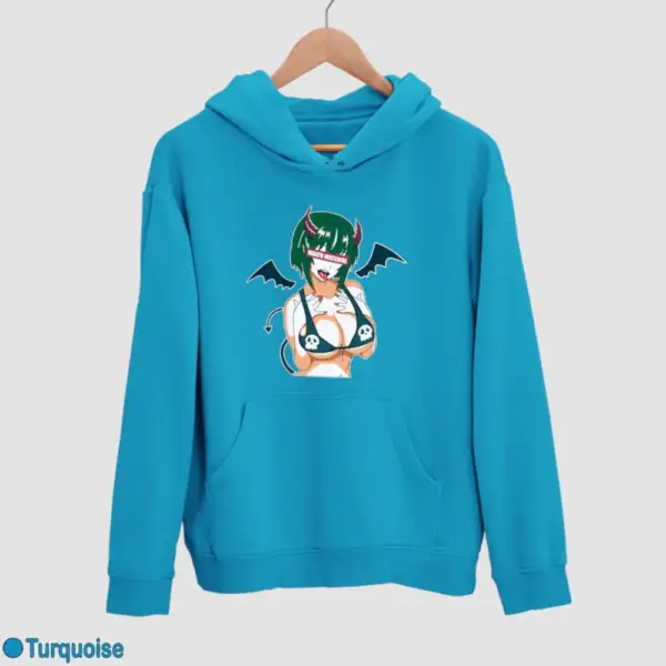 Waifu Material Evil Girl Men's Hoodie - Image 17