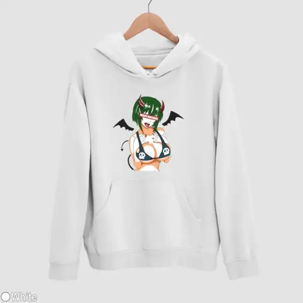 Waifu Material Evil Girl Men's Hoodie - Image 18