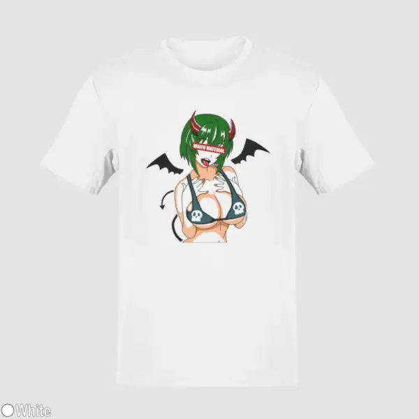 Waifu Material Evil Girl Men's T-Shirt - Image 18