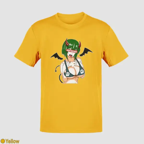 Waifu Material Evil Girl Men's T-Shirt - Image 19