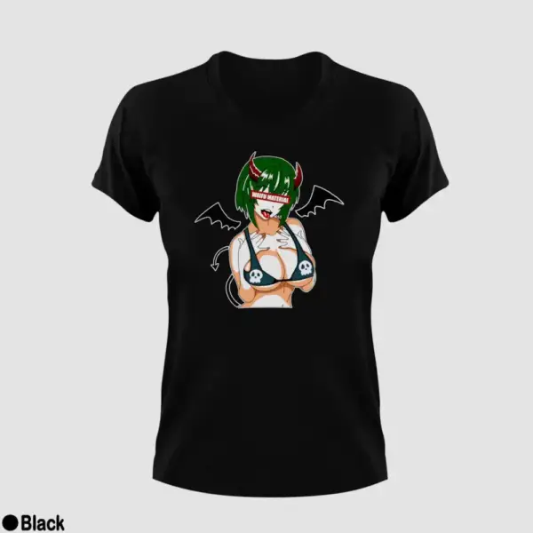 Waifu Material Evil Girl Women's T-Shirt - Image 3