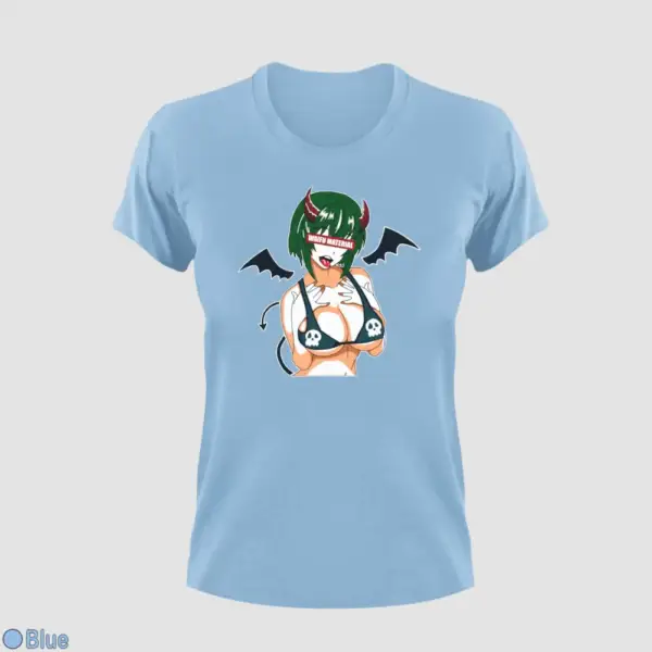 Waifu Material Evil Girl Women's T-Shirt - Image 4