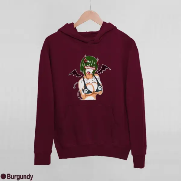 Waifu Material Evil Girl Women's Hoodie - Image 5