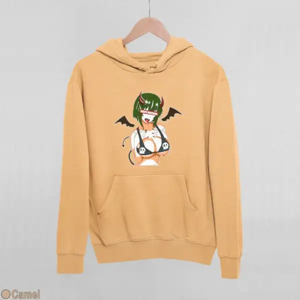 Waifu Material Evil Girl Women's Hoodie - Image 6
