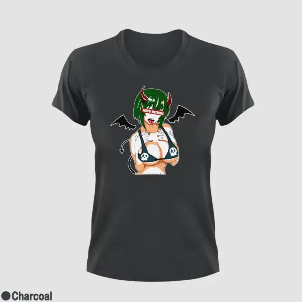 Waifu Material Evil Girl Women's T-Shirt - Image 6