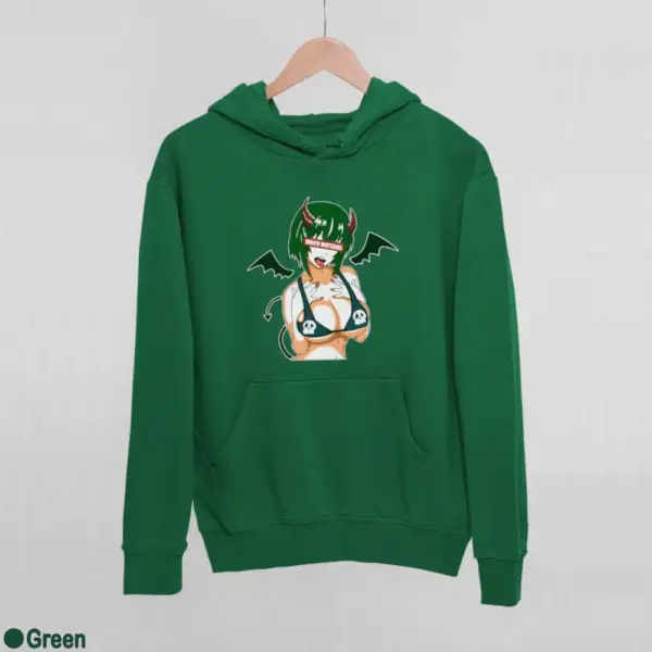 Waifu Material Evil Girl Women's Hoodie - Image 8