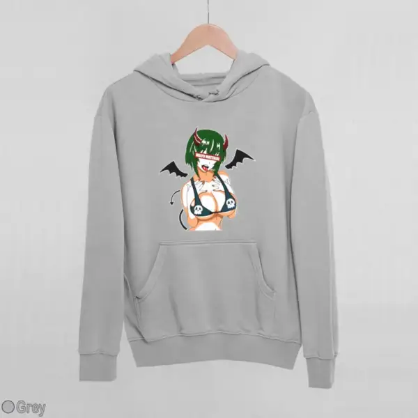 Waifu Material Evil Girl Women's Hoodie - Image 9