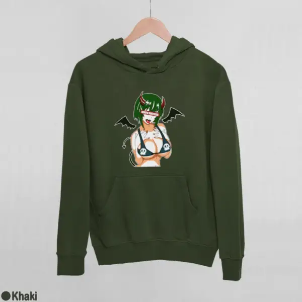 Waifu Material Evil Girl Women's Hoodie - Image 10