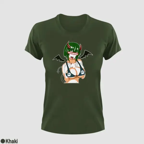 Waifu Material Evil Girl Women's T-Shirt - Image 8